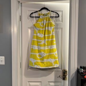 Yellow nautical dress size S